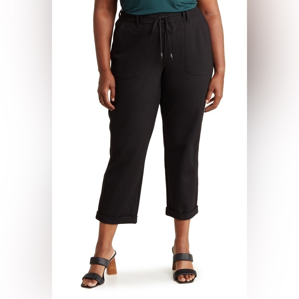 Democracy‎ Ab Size 2X High Waist Plus Size Leisure High Waist Cuffed Pant
